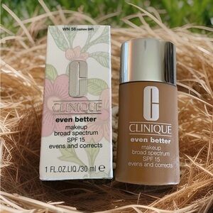 Clinique Even Better Makeup Broad Spectrum SPF 15 Foundation WN 56 Cashew (MF)